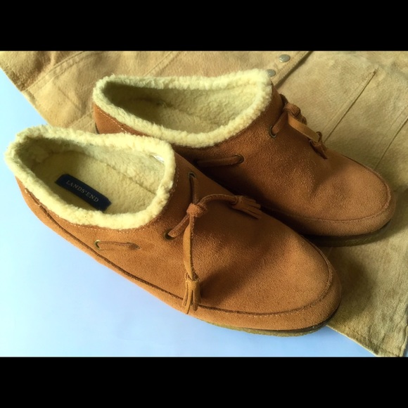 Lands' End Suede Moccasins /Cl - Picture 4 of 4