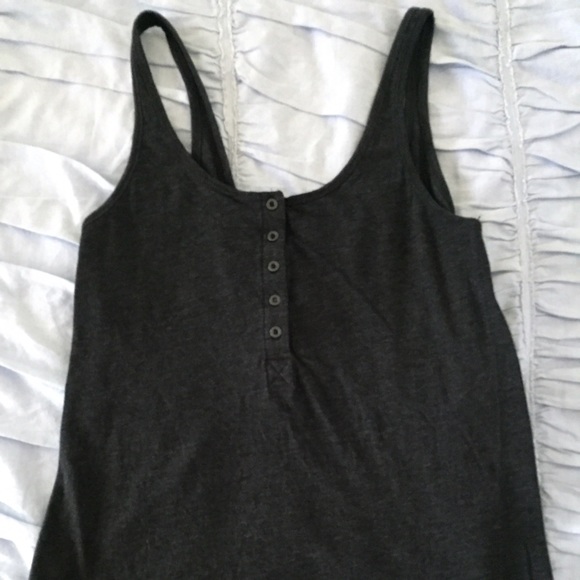 Lululemon heart opener tank heathered black size 6