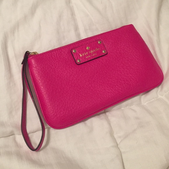 Pink Kate Spade wristlet