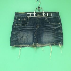 Dark Wash denim skirt