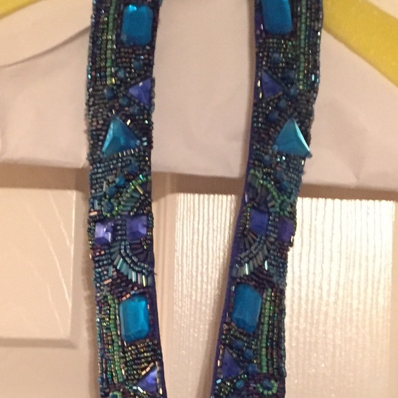 Cache cobalt blue sequin prom pageant dress - Picture 3 of 4