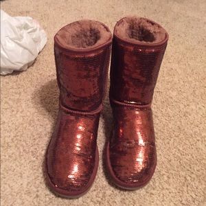 Bronze Sparkly Uggs