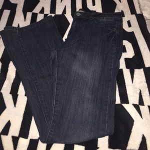 Kardashian dark denim jeans flare