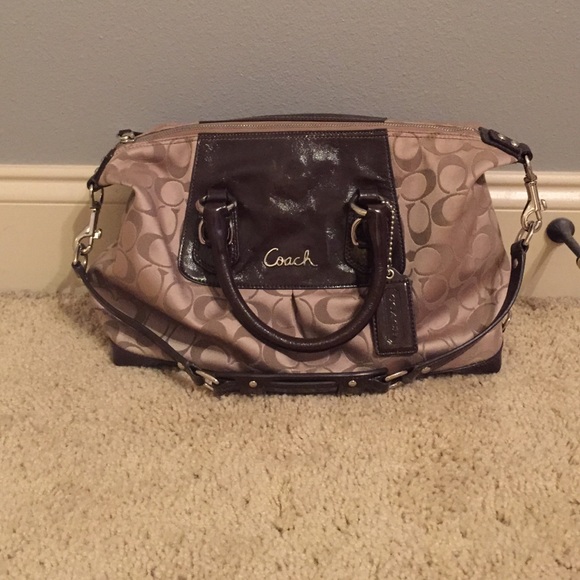 Brown/tan Coach Handbag