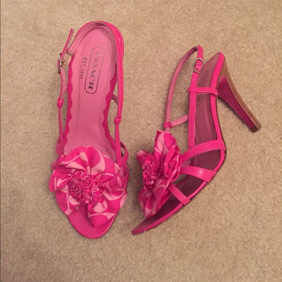 Authentic Pink Coach Heels - Picture 2 of 4