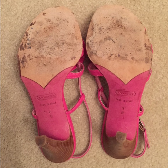 Authentic Pink Coach Heels - Picture 4 of 4