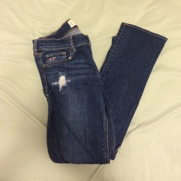 Hollister Pants - Hollister distressed straight denim
