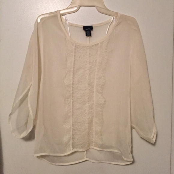 Cream colored blouse