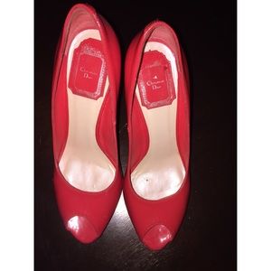💯%Authentic sexy Red Christian Dior pumps 36 1/2