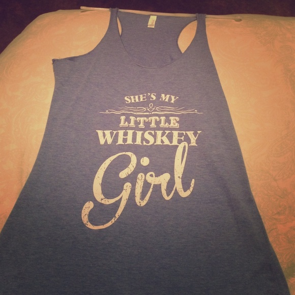 Blue Boutique Tank! Whisky Tank! Size Lg