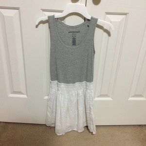 Grey and White Dress