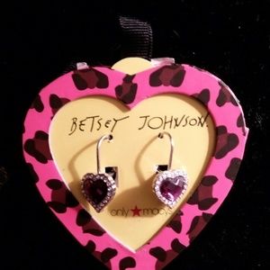 Authentic Betsey Johnson earrings NWT