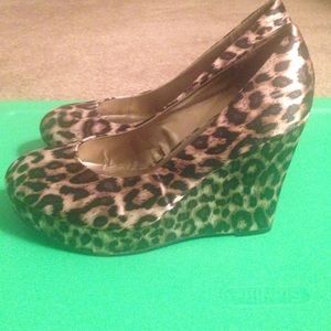 Madden Girl leopard wedges