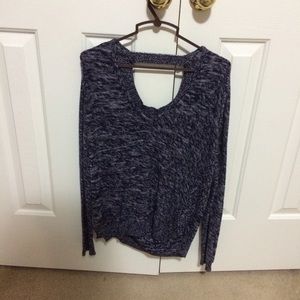 Sweater with Open Back