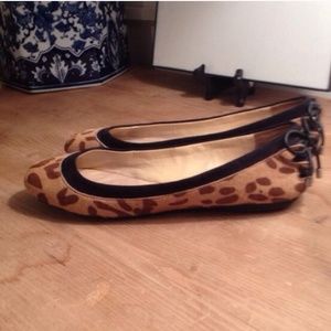 🐆Gianni Bini Leopard Print Flats with Tie Back🐆
