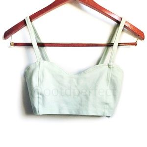 NWT Brandy Melville Mint Green Chiyo Bralette Top