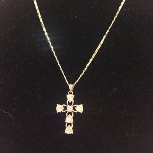 Stunning sterling silver/crystal pendant