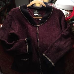 Super warm cozy soft sweater with shell