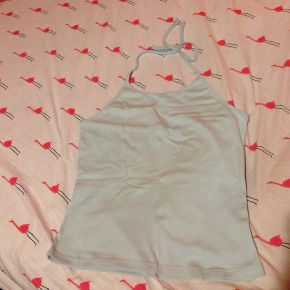 baby blue halter top
