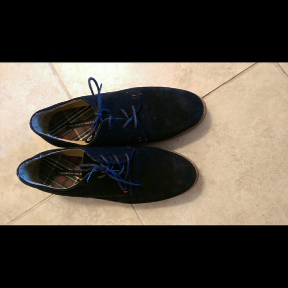 Tommy Hilfiger Black Suede Shoes