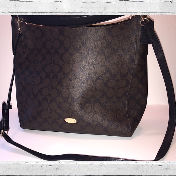 Coach Handbags - Dark Brown Coach Crossbody Tote