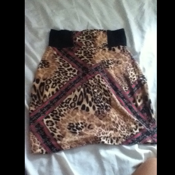 Leopard Pencil Skirt