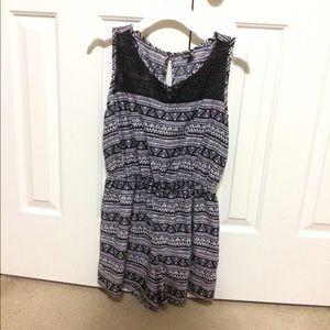 Black and White Romper