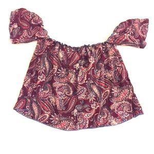 Paisley design flowing blouse