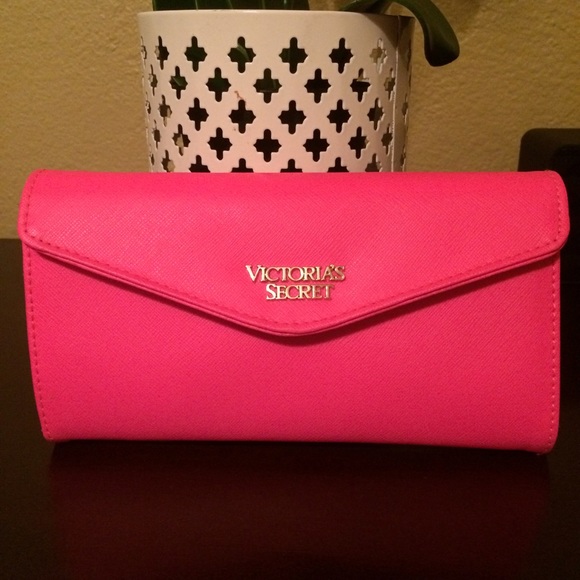 VS neon pink wallet