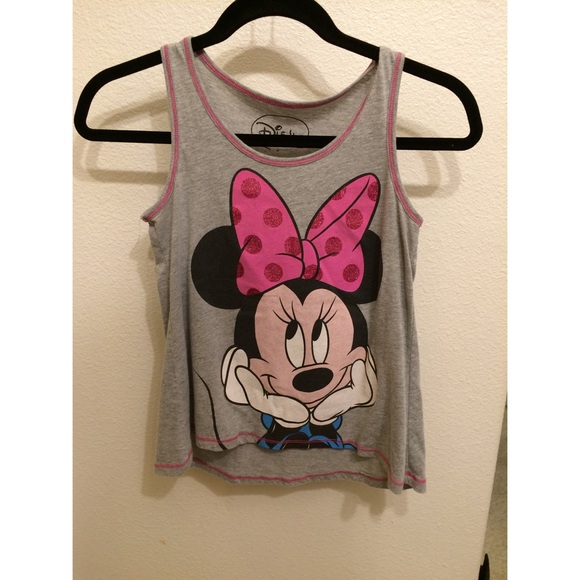 Minnie Mouse Gray Tank Top :))