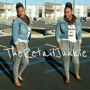 American Eagle Distressed Denim Jacket