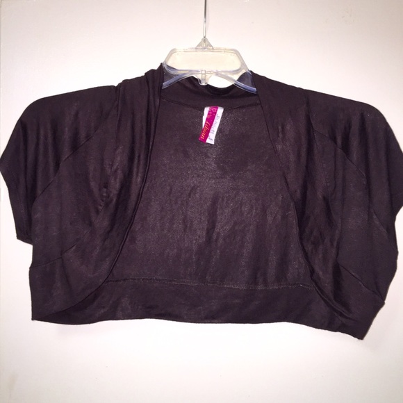Chocolate brown bolero sweater