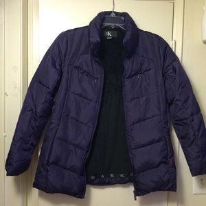 Girls purple puffer jacket