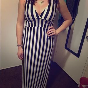 Striped maxi dress