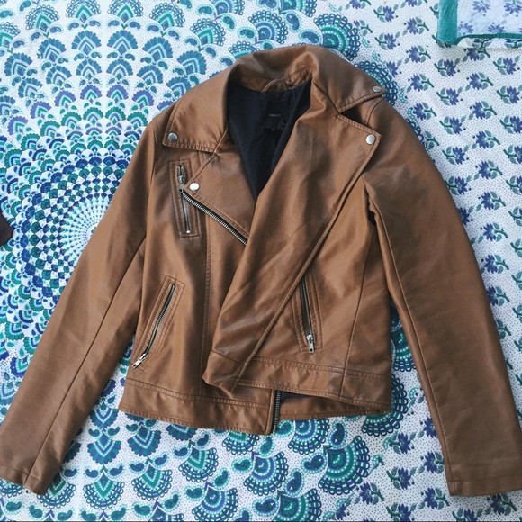 Tan Leather Jacket - Picture 2 of 2