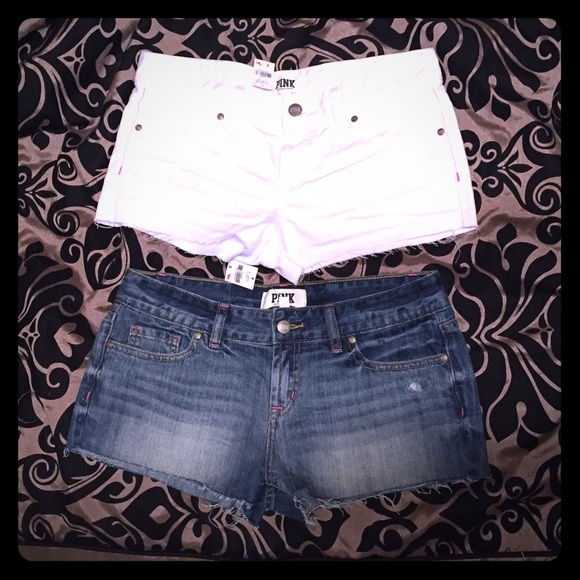 Victoria's Secret PINK denim cutoff shorts