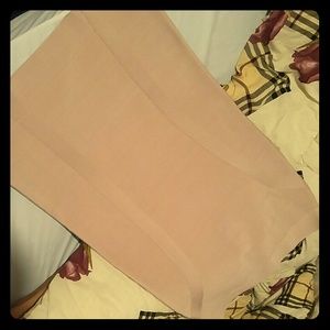 Bebe bodycon champagne pink pencil skirt