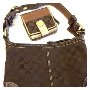 Coach bag & matching wallet