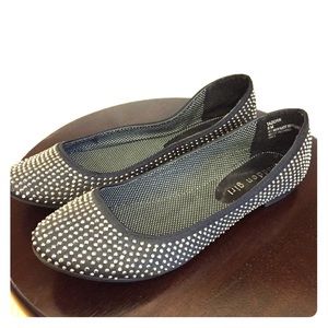 Madden Girl rhinestone flats