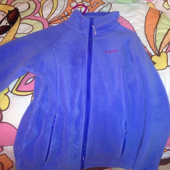 Columbia zip up blue fleece
