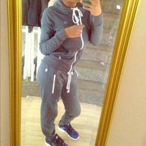 PINK Grey Sweat Suit