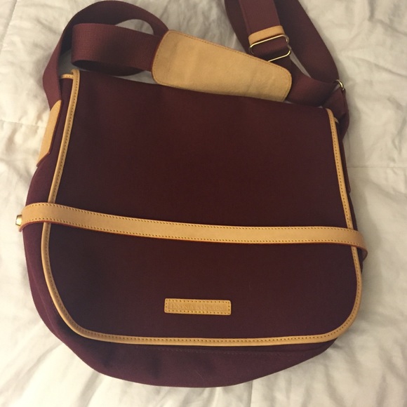 Authentic D&B Burgundy Messenger Bag