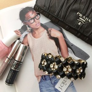 🌸 NWT J. Crew black stone links bracelet 🌸