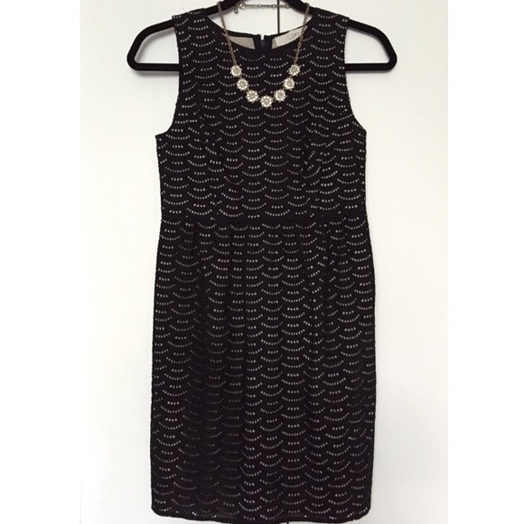 Black Eyelet Cocktail Dress