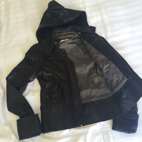 Mike & Chris black leather jacket