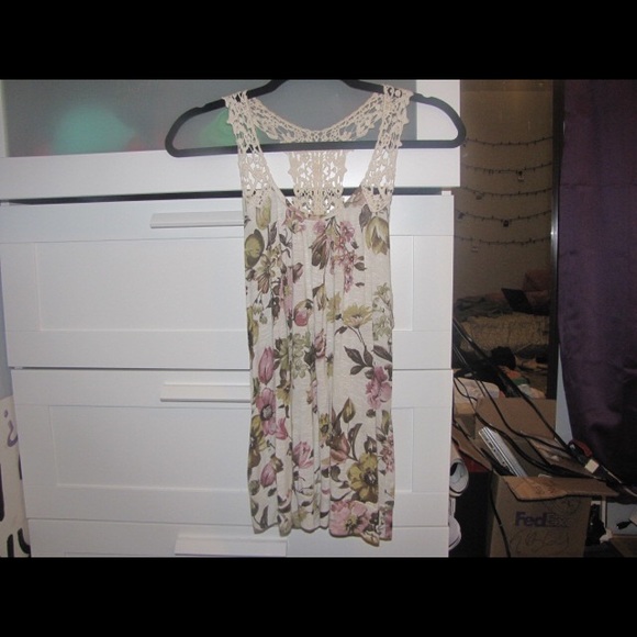 Floral/Crochet Top
