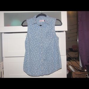 Denim top