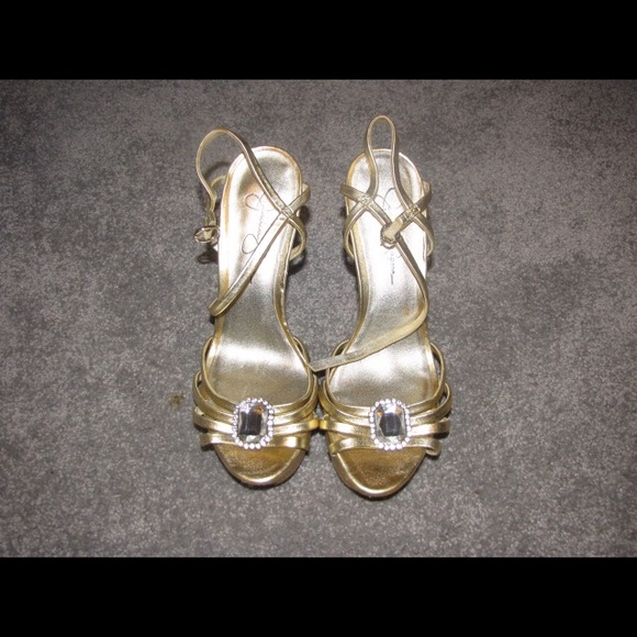 Gold & silver heels