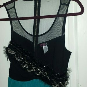 Dress with added designs