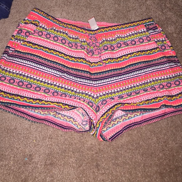 Bright neon shorts